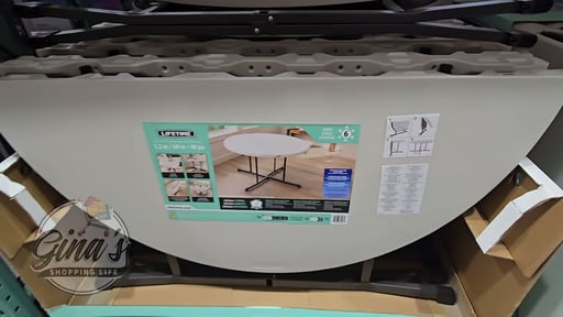 Lifetime Products 48" Round Folding Table
