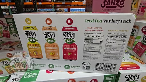 The Ryl Co. Tea Variety Pack, 15 Count, 16 oz Cans