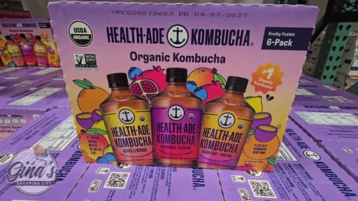 Health-Ade Organic Fruity Fusion Kombucha Variety Pack, 6 x 16 fl oz