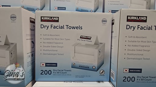 Kirkland Signature Daily Dry Facial Towel 4-Pack 50 CT