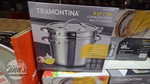 Tramontina Stainless Steel 8-Quart Multi-Cooker with Pasta Insert