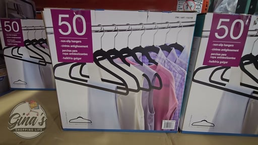 Flocked Black Non-Slip Hangers 50 Pack