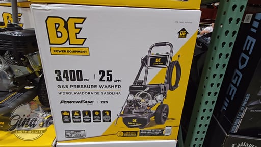 BE Power Equipment Gas Pressure Washer 3400 PSI 2.4 GPM 223CC