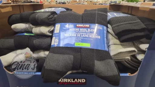 Kirkland Signature Men's Wool Blend Sock 4-Pack