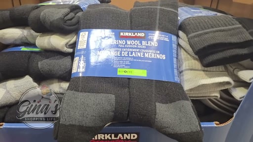 Kirkland Signature Women's Wool Blend Crew Sock 4 Pair