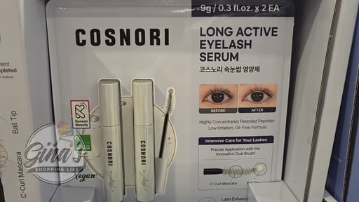 Cosnori Long Active Eyelash Serum 0.3 oz 2-Pack