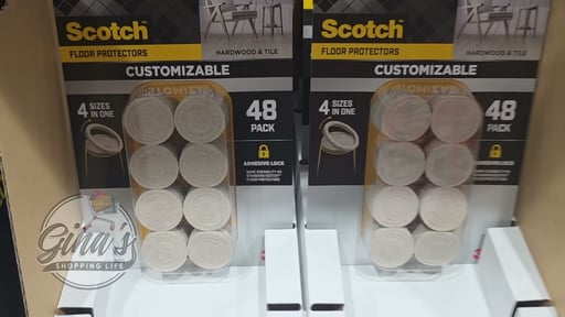 3M Scotch Floor Protectors Felt or Gripper Pads 48pk