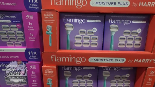 Flamingo by Harry's Razor Set (Blue Handle)