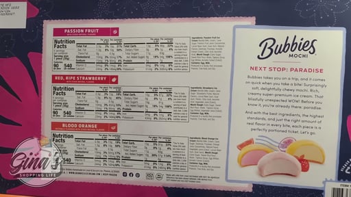 Bubbies Mochi Ice Cream 18 ct