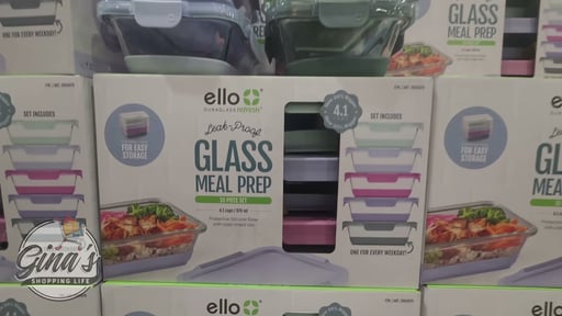 Ello DuraGlass 10-Piece 4.1 Cup Glass Meal Prep Containers