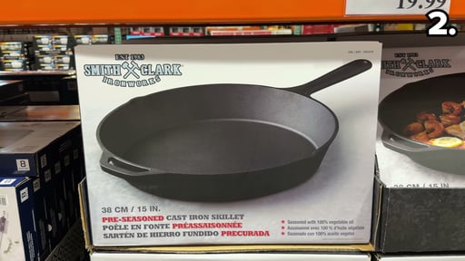 Tabletops United 15" Cast Iron Skillet