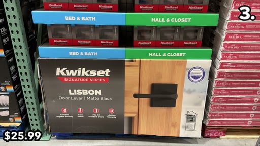 Kwikset Lisbon Lever - Matte Black