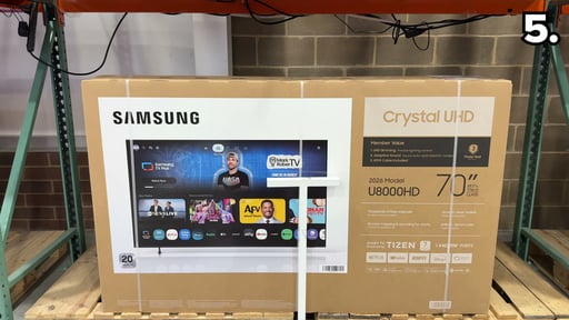 Samsung 70" Class U8000H Series Crystal UHD 4K Smart TV (2026)