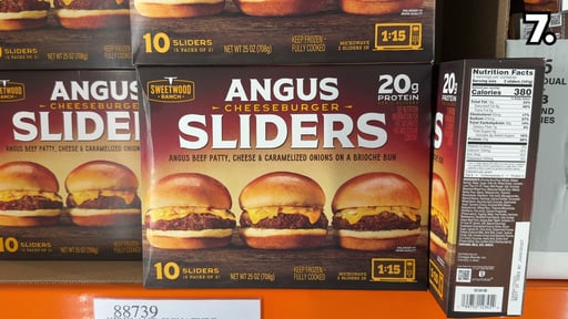 Sweetwood Ranch Angus Cheeseburger Sliders 10/2.5 oz