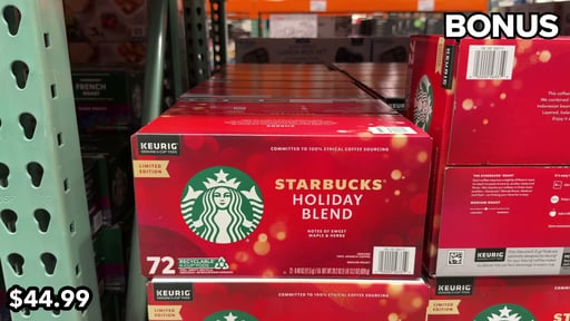 Starbucks Holiday Blend Medium Roast 72 CT K-Cup Pods