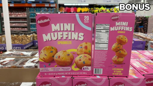 Delicious Sprinkles Mini Muffins, 20/1.65 oz Pouches