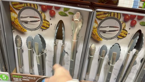 PrepWorks Heads-Up Cooking Tongs 5-Piece Set