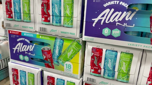 Alani Nu Energy Drink Slush Variety Pack, 18-Count 12 oz Cans