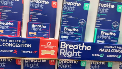 Breathe Right Nasal Strips 72 Count