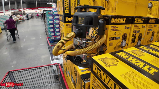 DEWALT 8 Gallon Stainless Steel Stealth Wet/Dry Vacuum