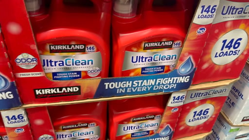Kirkland Signature Ultra Clean HE Liquid Laundry Detergent, Fresh Scent, 146 Loads, 194 fl oz