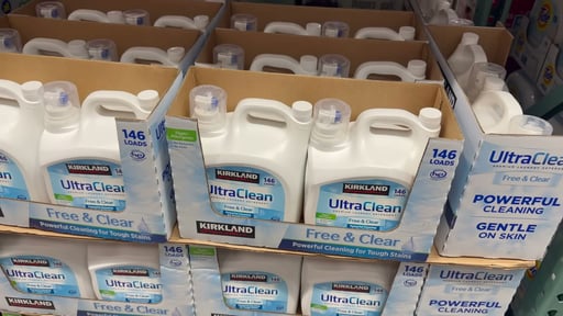 Kirkland Signature Free & Clear HE Liquid Laundry Detergent, 194 Ounces, 146 Loads
