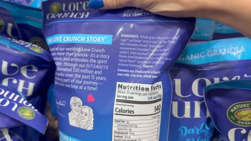 Nature's Path Organic Love Crunch Dark Chocolate & Blueberry Granola 32 oz Bag