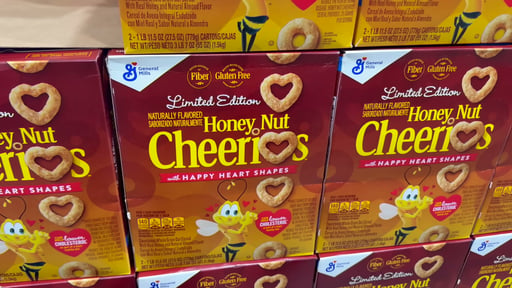General Mills Honey Nut Cheerios 2/27.5 Ounce Bags