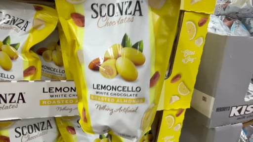 Sconza Chocolates Lemoncello Almonds 24 Ounce Bag
