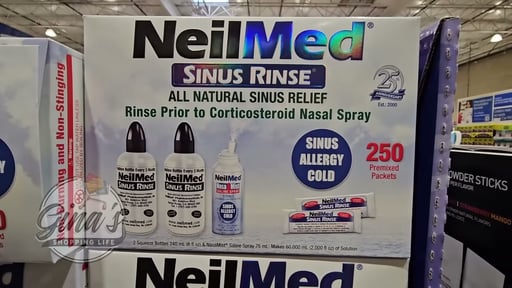 NeilMed Sinus Rinse with 2 Bottles, 250 Packets & NasaMist Travel Size