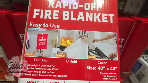 RAPID-OFF Fire Blanket 2-Pack