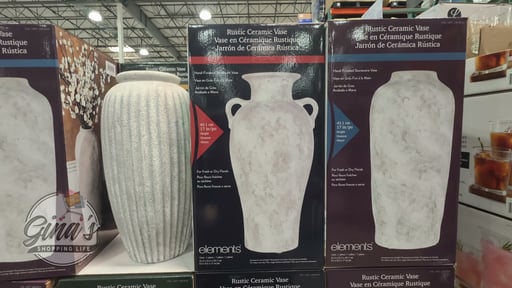 Elements Rustic Ceramic Vase, 3 Assorted Styles