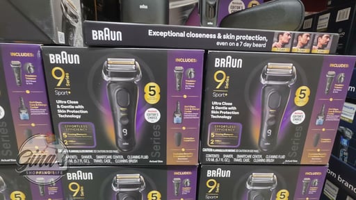 Braun Series 9 Sport+ Electric Shaver with Clean & Charge Station and PowerCase