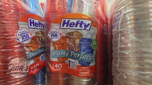 Hefty Color Cup Red, Blue, Clear 18 oz / 140 ct