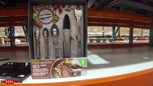 PrepWorks Heads-Up Cooking Tongs 5-Piece Set