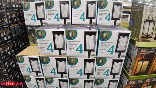 GTX Solar LED Pathway Lights 4-Pack