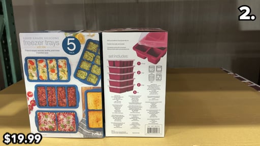 MIU Food Grade Silicone Freezer Trays 5-Pack