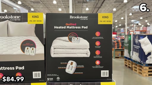 Brookstone Quilted Heated Mattress Pad King Size