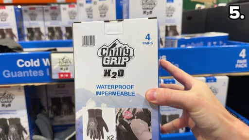 Chilly Grip H2O Waterproof Winter Work Gloves, 4 Pairs