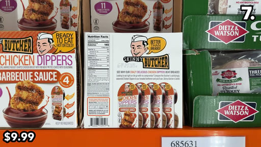 Skinny Butcher Chicken Dippers with BBQ Sauce, 4/14 oz