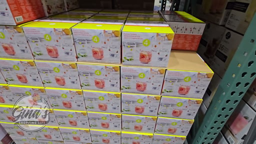 Pandex 14oz Fruit Icon Glass 4-Pack