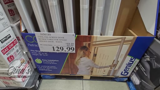 Cool(TM) Screen Door Retractable for Single Hinged Door - White