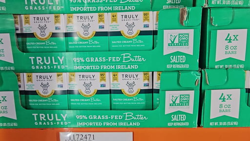 Truly Grass-Fed Irish Butter Salted 4/8 oz