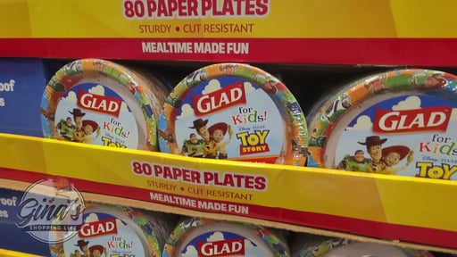Glad for Kids Disney Pixar Toy Story 8.5" Paper Plates, 80 CT