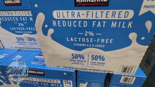 Kirkland Signature Ultra Filtered Lactose Free 2% Milk, 3 x 64 oz