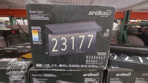Artika Solar Bowen Address Sign