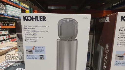 Kohler 8L Stainless Steel Bathroom Step Can
