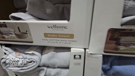Welspun Waffle Texture 100% Cotton Bath Towel 29" x 58"