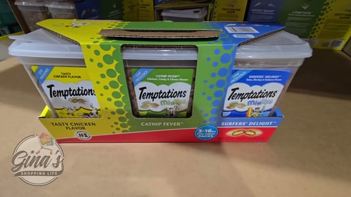 Temptations CHKN, Seafood & Catnip Cat Treat 3/16 oz