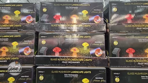 Infinity X1 Solar Glass Mushroom Lights 3-Pack